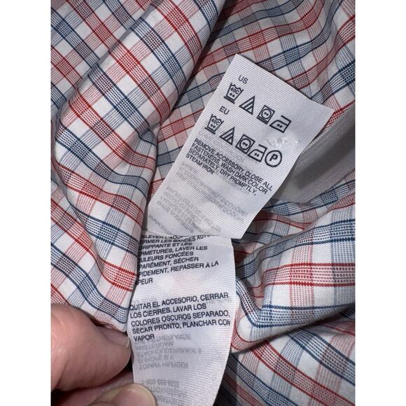 Tommy Hilfiger Men’s M 80’s 2-Ply Plaid Long Sleeve Button Shirt Classic Preppy - Picture 11 of 14